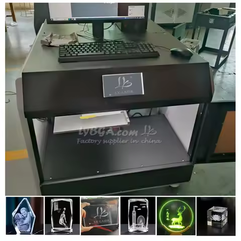 LY Customized A02 Laser 2D 3D Inner Engraving Machine Glass Crystal Ball Green Light 1W 6W Fiber Las