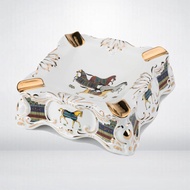 LUBINSKI cigare ashtray four-slot high-end European bone china ciger ashtray gift box