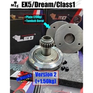 (+Berat) V2 LEO +1.5KG EX5 Dream/Class1/Wave100/W125/Wave125 Racing Clutch Stopper Balancer (Clutch 