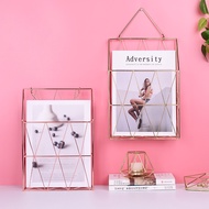 Gold Magazine File Holder / Gold Magazine File Box / Gold Magazine Holder / Magazine File Organizer