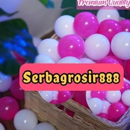 AQUATIC BALL POOL ball pool contents 100 pink white SNI - white pink ball pool - colorful children's