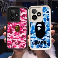 Q-56 bape shark Black white Case for Realme C33 C31 C30 C75 C35 Narzo 50A prime