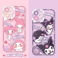 Cartoon Cute My Melody Kuromi Pattern Soft Mobile Phone Case for OPPO Reno 10 Pro Plus 8T 4 2F 7Z 8Z 5Z 6Z 5Z 5 6 8 5G A58 A78 4G A98 5G A1K F5 F7 F9 F11 A37 P Transparent Cover