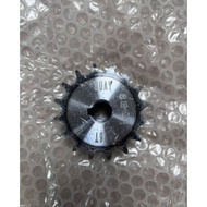 15 mm Inner Diameter (id) 08B, gearhead sprocket, asynchronous motor