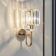 Modern Gold Wall Sconce Lighting Fixture K9 Crystal Crystal Shade Wall Lighting Fixture For Bedroom 
