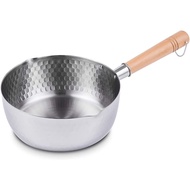 Yukihira Saucepan Traditional Japanese Yukihira Pot Stainless Steel Saucepan Milk Sauce Pan