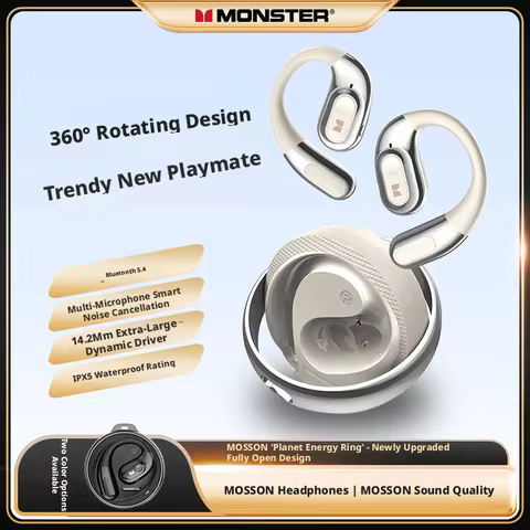 Monster OPEN FIT AC330 wireless bluetooth headphones HD calling Long battery life exercise running f