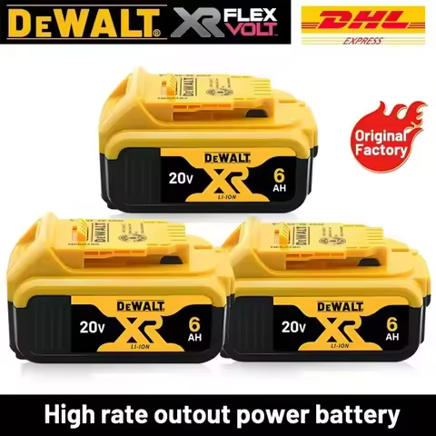 Dewalt 20V Battery Electric Tool Battery 600mAh 20V 18.0Ah DCB206 20V DCB205 DCB204-2 DCB2001