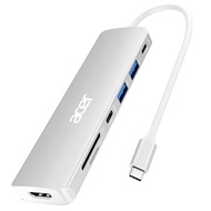 USB C Dock, 7 in 1 USB C to HDMI Hub, 2 USB 3.1 GEN1 and 5Gbps Type-C Data Port, 4K HDMI Port, PD 10