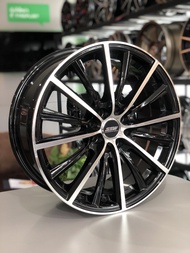 ล้อแม็กรถยนต์ SSW WHEELS S158 BLACK/SILVER ขนาด 17"X7" ET:42 PCD:4X100 ชุด 4 วง