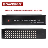 48 Ports 16CH in/48CH Output Professional High Definition Video Splier,Support CVI/TVI/AHD Camera Bnc Output,MaxUp to 30