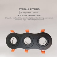YM003-3 TRIPLE EYEBALL FITTING ROUND / INDOOR SERIES SPOT LED GU10