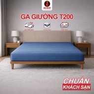 High-quality Hotel T200 Satin elastic bed sheet - First 3F Striped bed sheet size from 1m4 to 2m