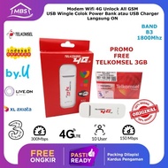 USB Modem Wifi Wingle 4G LTE Telkomsel Direct Plug Powerbank