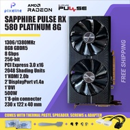 Used SAPPHIRE RX 580 RX580 2048sp 8G 8GB D5 DUAL FAN AMD  Graphic Graphics Card grafik cards stock GPU in stock