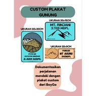 BoyQo Custom Akrilik Tanda Peringatan & Petunjuk | Papan Brosur Dengan Desain Sendiri 25×9cm 20×5cm 