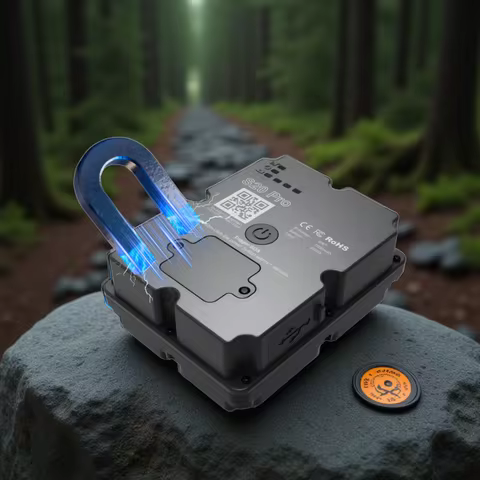 Wanway 4G LTE Magnetic GPS Tracker | 7500mAh Long Standby | Google Maps Traffic Display | Car Asset 