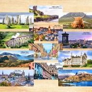 Scotland Edinburgh Souvenir Fridge Magnet Door Food Culture Festivities 10 cm x 5 cm