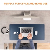 🔥SG READY STOCK!❣️Premium Leather Desk Mat❤Waterproof Mouse Pad for Laptop wfh❣️