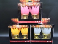 ไฟเชิงเทียนจำลอง หลอดไฟ Led ทรงดอกบัว ไฟLED TEA LIGHT CANDLES ไฟเชิงเทียนจำลองเสียบไฟDC5V  กินไฟต่ำมาก เสียบไฟต่อเนื่องได้ ตลอดเวลา