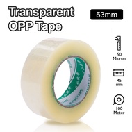 Transparent tape roll 53mm Packaging and sealing glue for express delivery Transparent OPP sealing t
