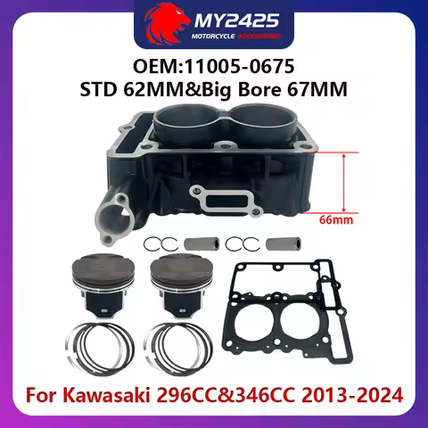 Big Bore 67mm 346cc STD 62mm 300cc for Kawasaki EX300 Ninja 300 ABS 11005-0675 13-24 Cylinder piston