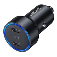 Choetech – 車用PD快速充電器 – 36W -雙 Type-C 插口 C0054-BK