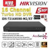 HIKVISION 16CH DS-7216HUHI-M2/X 16 Channel 4K 8MP Lite / 5MP 1U H.265 AcuSense CCTV DVR Recorder