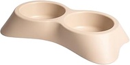 duvoplus, Nuvola Trendy Feeding Bowl 20 x 35 x 6 cm 300 ml Mochacino Durable Plastic Feeding Bowl wi