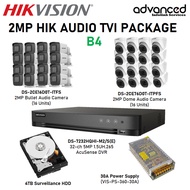 Hikvision CCTV 2MP HIK Audio TVI 32 Channel Package B4