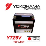YTZ6 YTZ6V BATTERY GEL YOKOHAMA HONDA RS150 SUZUKI BELANG150 CBR150 PCX150 NEW AIR BLADE VARIO150 CL