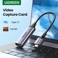 UGREEN Video Capture Card 4K HDMI to USB-C HDMI Video Grabber Box for Camera DVD Live Stream Record
