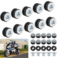Motorcycle Rubber Washer Bolt Kit M6 Fairing Rear Shock-Absorbing Cushioning Rubber Ring Rubber Wash