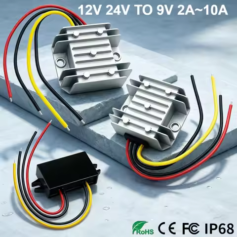 12V24V to 9V 2A 3A 5A 8A 10A Step-Down Module Power Supply Automotive 12V to 9V 10A 90W DC Power Con