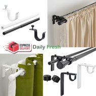 Curtain Rod Hanger Batang Langsir Rod Langsir Kayu Curtain Rod Sliding Door Holder Bracket Hanger Langsir Tingkap