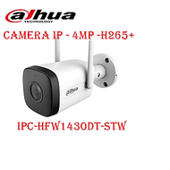 Camera IP Wifi DAHUA DH-IPC-HFW1430DT-STW 4MP, Đàm thoại 2 chiều, hỗ trợ thẻ nhớ 256Gb - hàng chính hãng