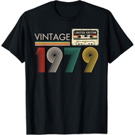 Men's cotton T-shirt Vintage Cassette Birthday Classic 1979 Limited Edition T-Shirt