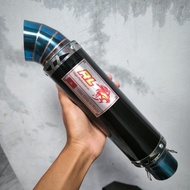 Rl Red LEO EKZOS RACING EXHAUST OPEN FOR EX5/EXHAUST WAVE 100/ EXHAUST WAVE 110/125/ EXHAUST Y15ZR/ 