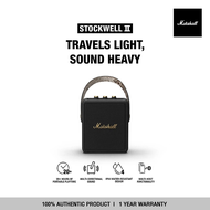 Stockwell II ลำโพง Bluetooth พกพา แบตอึด 20+ ชั่วโมง เสียง Marshall คลาสสิก กันน้ำ IPX4 สีดำ