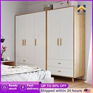 【BIG】Wardrobe Clothes Storage Cabinet Wooden Home Furniture 2 Door Almari Baju kayu Almari Pakaian Kabinet Baju 衣柜 衣橱