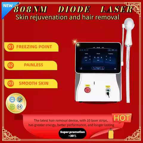 High Power 808 Laser Hair Removal Device 3 Wavelengths 755 1064 808 Diode Laser Hair Removal Machine