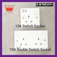 Crown 13A Switch Socket/Double Switch Socket