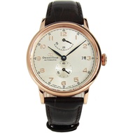 Orient Star Power Reserve Automatic Japan Made Men's Brown Leather Strap Watch RE-AW0003S00B