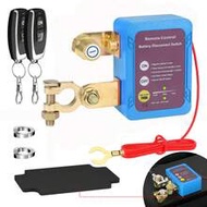 12V Battery Main Disconnect Switch With Remote Control, Heavy Duty Vehicle Battery Cutoff Switch, 24