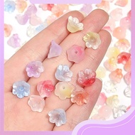 (10PCS) Glass Beads Flower Beads Flower Beads Flower Petal Beads Bellflower Cute UniqueOMBREs price