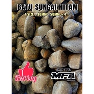 BATU SUNGAI HITAM - BATU AQUARIUM / HIASAN PASU / GARDEN DECORATIONS / NATURAL COLOUR