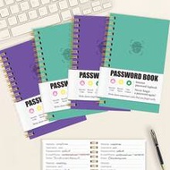 1pc A6 Simple Password Book Hardcover, 93 Sheets Advanced Address Password Keeper With Email Days Re