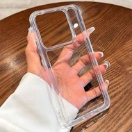 內地直送 - 太空壳简约高级感适用小米15手机壳14透明13pro全包防摔保护套12独立按键加厚亚克力-透明 小米15 Pro