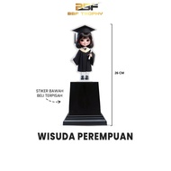 NNW Piala Wisuda Anak Sekolah Tk Paud Sd Plakat Boneka Akrilik