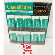 Box of 30 NANO CLASSMATE CL-ER801 Erasers, White, Used for Pencil Erasers, Does Not Tear Paper, Leav
